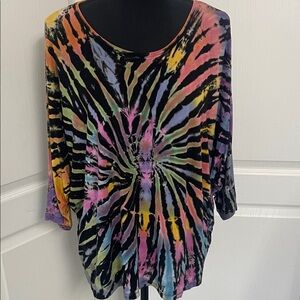 Kathmandu Imports tie dye oversized top L XL